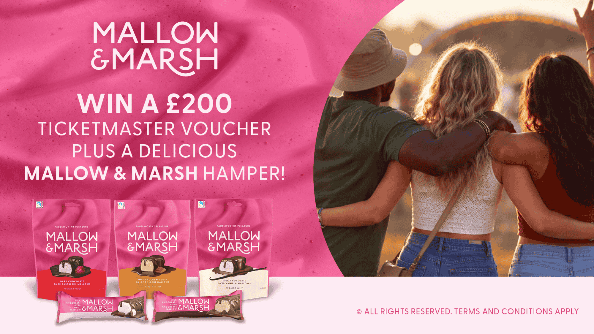 Win a £200 Ticketmaster voucher & a Mallow & Marsh bundle worth £50!
